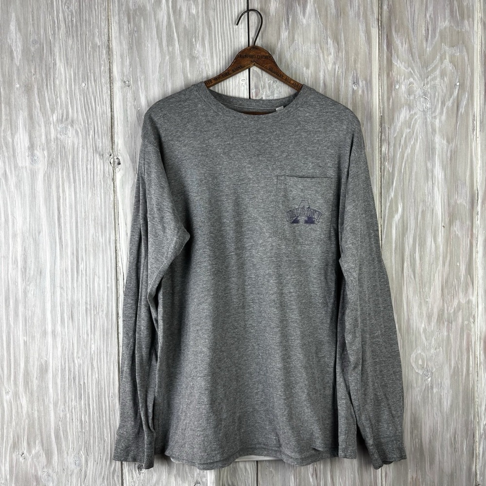 University of Albany Great Danes NCAA Cotton L/S Tee T-Shirt XL Original League‎
